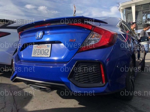 Бампер задний SI Honda Civic 4D 2016-2019 комплектный