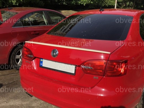 Спойлер лип багажника Volkswagen Jetta 2010-2017 ABS пластик под покраску Спойлер лип багажника Volkswagen Jetta 2010-2017 ABS пластик под покраску
