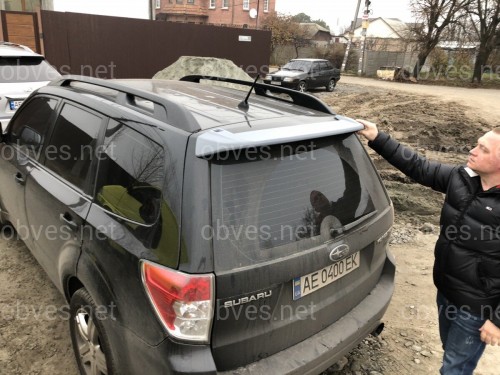 Спойлер козырек Subaru Forester 2008-2012 ABS под покраску Спойлер козырек Subaru Forester 2008-2012 ABS под покраску