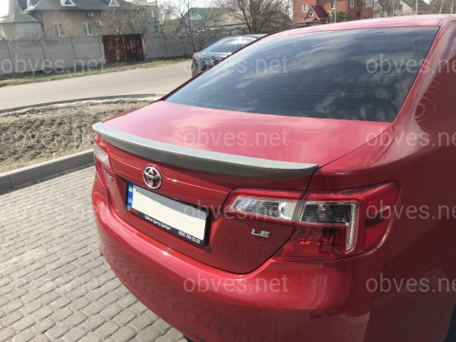 Спойлер лип багажника Toyota Camry 50 USA 2012-2014 ABS пластик под покраску