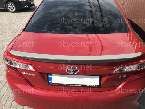 Спойлер лип багажника Toyota Camry 50 USA 2012-2014 ABS пластик под покраску