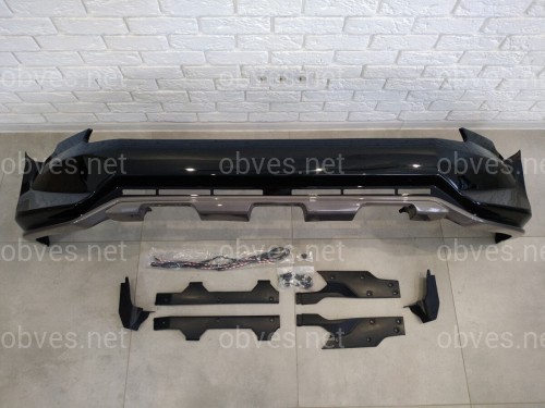 Юбка переднего бампера OEM Toyota Land Cruiser Prado 150 2018- цвет черный 202 Юбка переднего бампера OEM Toyota Land Cruiser Prado 150 2018- цвет черный 202
