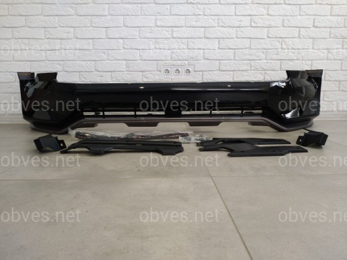 Юбка переднего бампера OEM Toyota Land Cruiser Prado 150 2018- цвет черный 202 Юбка переднего бампера OEM Toyota Land Cruiser Prado 150 2018- цвет черный 202