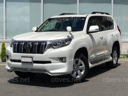 Юбка переднего бампера OEM Toyota Land Cruiser Prado 150 2018- цвет черный 202 Юбка переднего бампера OEM Toyota Land Cruiser Prado 150 2018- цвет черный 202