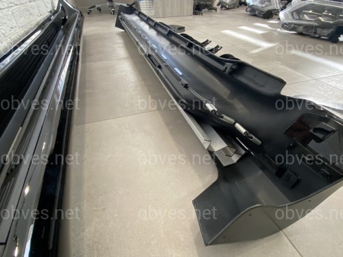 Боковые пороги Lexus GX 460 / Toyota Land Cruiser Prado 150 2009-2021 в черном цвете