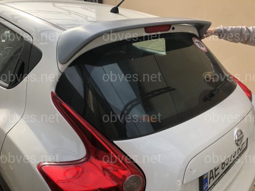 Спойлер козырек Nissan Juke 2011-2018 ABS пластик под покраску Спойлер козырек Nissan Juke 2011-2018 ABS пластик под покраску