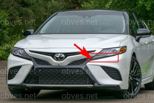 Накладка бампера под фару левая Toyota Camry SE / XSE 70 2018+
