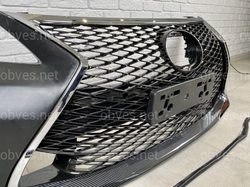 Бампер передний Lexus GS 2012-2015 в стиле GS F sport рестайлинг 2016+ (комплектный)