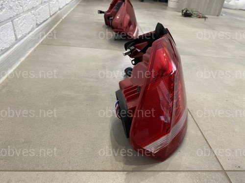 Задние LED стопы фонари Volkswagen Passat B7 USA 2011-2015 (ЖЕЛТЫЙ ПОВОРОТНИК)