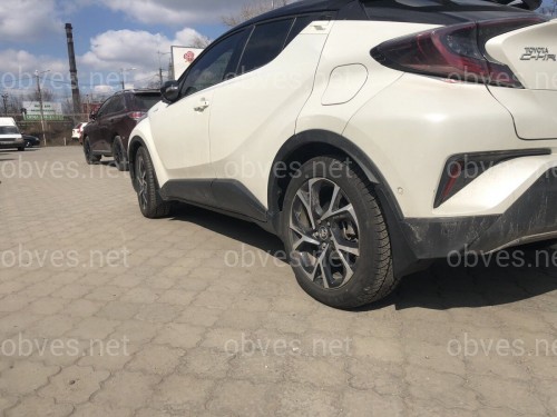 Брызговики Toyota CH-R 2016-2021 комплект 4 шт. Брызговики Toyota CH-R 2016-2021 комплект 4 шт.