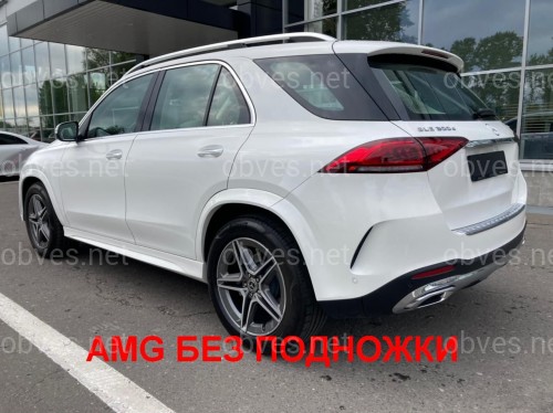 Брызговики Mercedes Benz GLE V167 2019- В AMG БЕЗ ПОДНОЖЕК комплект 4 шт.
