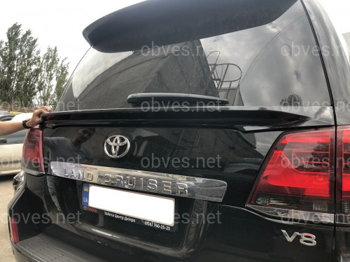 Спойлер под стекло WALD Toyota Land Cruiser 200 2008-2016 ABS пластик цвет черный