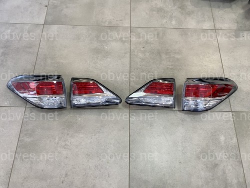 Задние фонари рестайлинговые Lexus Rx 2009-2015 4шт Задние фонари рестайлинговые Lexus Rx 2009-2015 4шт