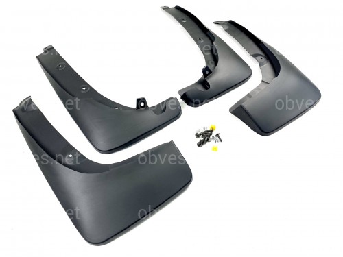 Брызговики для Toyota Rav4 2001-2005 с расширителями арок, комплект 4шт Брызговики для Toyota Rav4 2001-2005 с расширителями арок, комплект 4шт