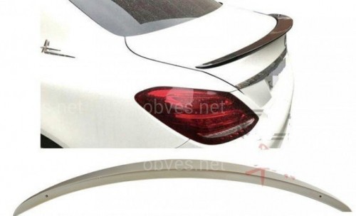 Спойлер лип на багажник Mercedes E class W213 2016-2021 ABS пластик под покраску