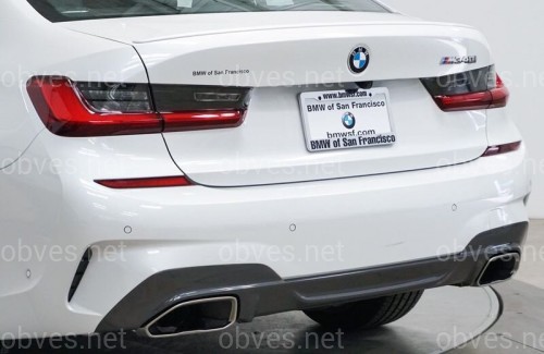 Насадки на глушитель для бампера BMW M3 G20 2017-