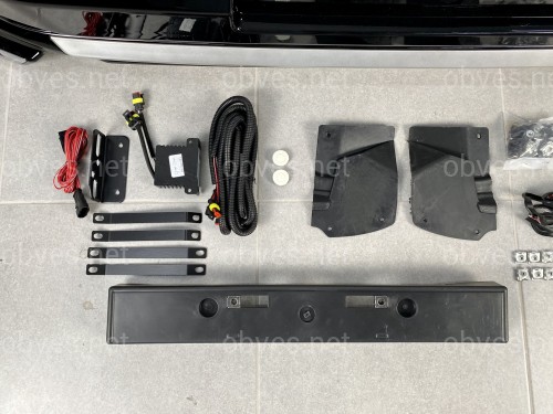 Юбка переднего бампера Modelista LED Toyota Land Cruiser Prado 150 2013+ ABS черный цвет Юбка переднего бампера Modelista LED Toyota Land Cruiser Prado 150 2013+ ABS черный цвет