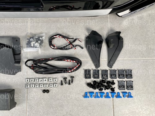 Юбка переднего бампера Modelista LED Toyota Land Cruiser Prado 150 2013+ ABS черный цвет Юбка переднего бампера Modelista LED Toyota Land Cruiser Prado 150 2013+ ABS черный цвет
