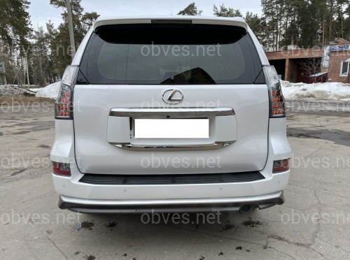 Комплект обвеса Lexus GX 460 2014-2021 серый цвет (юбки передняя и задняя, хром молдинг) Комплект обвеса Lexus GX 460 2014-2021 серый цвет (юбки передняя и задняя, хром молдинг)