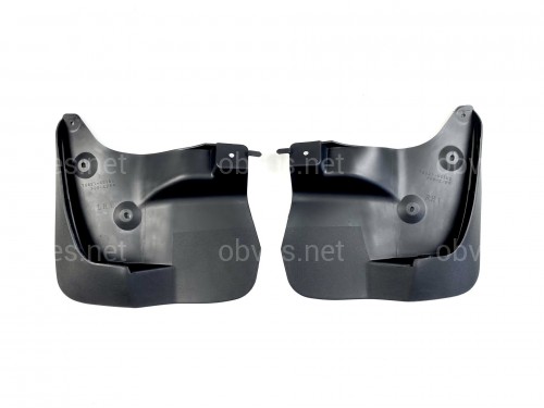 Комплект передних брызговиков для Lexus LX 570 2008-2015 / Toyota Land Cruiser 200 2007-2021 под подножки с подсветкой