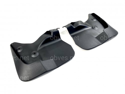 Комплект передних брызговиков для Lexus LX 570 2008-2015 / Toyota Land Cruiser 200 2007-2021 под подножки с подсветкой