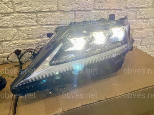 Фары Full LED 3 линзы Lexus RX 350 / 450H 2012-2015 в стиле рестайлинг 2020 Фары Full LED 3 линзы Lexus RX 350 / 450H 2012-2015 в стиле рестайлинг 2020