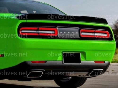 Спойлер лип багажника Dodge Challenger SRT 2008-2020 ABS пластик, черный глянец