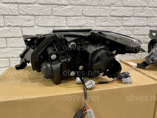 Фары Full LED 3 линзы Lexus LX 570 2012-2015 в стиле рестайлинг 2016