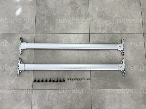 Поперечные рейлинги для Toyota Land Cruiser 200 2007-2021 цвет серый Поперечные рейлинги для Toyota Land Cruiser 200 2007-2021 цвет серый