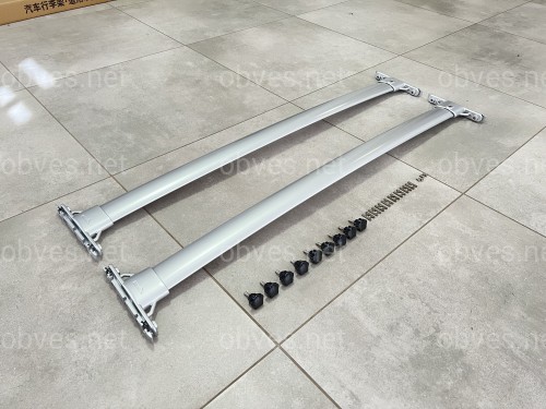 Поперечные рейлинги для Toyota Land Cruiser 200 2007-2021 цвет серый Поперечные рейлинги для Toyota Land Cruiser 200 2007-2021 цвет серый