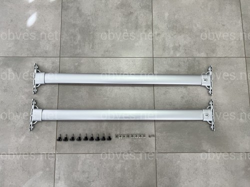 Поперечные рейлинги для Toyota Land Cruiser 200 2007-2021 цвет серый Поперечные рейлинги для Toyota Land Cruiser 200 2007-2021 цвет серый