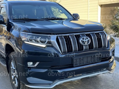 Юбка переднего бампера OEM Toyota Land Cruiser Prado 150 2018- цвет черный 202 Юбка переднего бампера OEM Toyota Land Cruiser Prado 150 2018- цвет черный 202