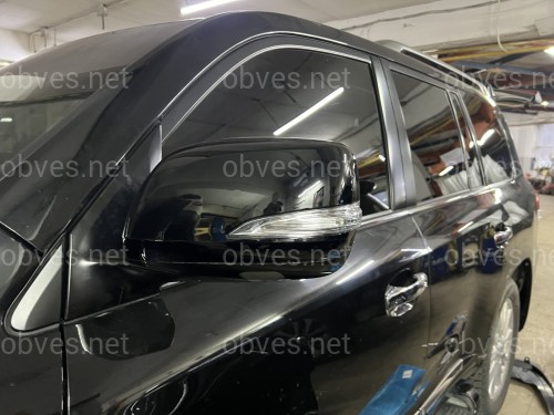 Заменяемые крышки зеркал с поворотами Toyota LC 200 2007-2011 / Lexus LX 570 2008-2011 модель рестайлинг LX 570 2012+ цвет черный Заменяемые крышки зеркал с поворотами Toyota LC 200 2007-2011 / Lexus LX 570 2008-2011 модель рестайлинг LX 570 2012+ цвет черный
