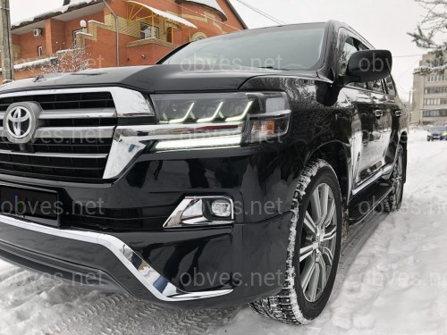 Фары FULL LED 3 линзы Toyota Land Cruiser 200 2015-2022 (левая+правая) Фары FULL LED 3 линзы Toyota Land Cruiser 200 2015-2022 (левая+правая)