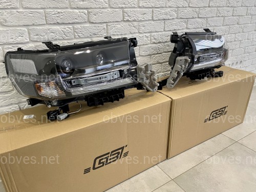 Full Led фары Executive Black Toyota Land Cruiser 200 2016-