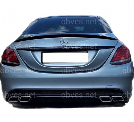 Спойлер лип на багажник Mercedes-Benz C-class W205 2014- ABS пластик под покраску Спойлер лип на багажник Mercedes-Benz C-class W205 2014- ABS пластик под покраску