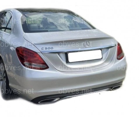 Спойлер лип на багажник Mercedes-Benz C-class W205 2014- ABS пластик под покраску Спойлер лип на багажник Mercedes-Benz C-class W205 2014- ABS пластик под покраску