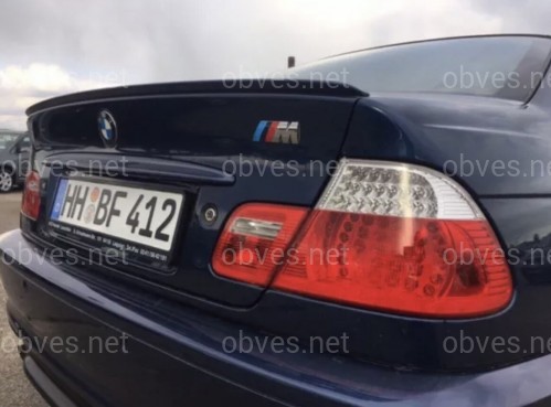 Спойлер лип багажника BMW 3 E46 ABS пластик под покраску Спойлер лип багажника BMW 3 E46 ABS пластик под покраску
