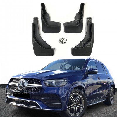 Брызговики Mercedes Benz GLE V167 2019+ В AMG С ПОДНОЖКОЙ комплект 4 шт. Брызговики Mercedes Benz GLE V167 2019+ В AMG С ПОДНОЖКОЙ комплект 4 шт.