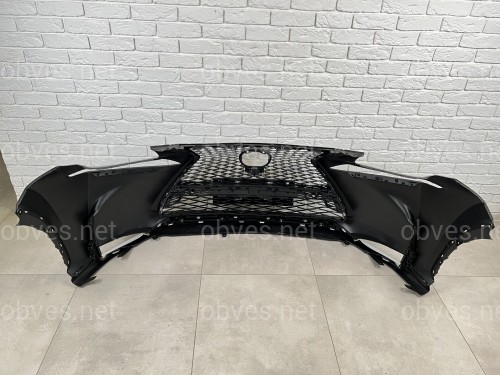 Бампер передний F-Sport Lexus NX 2014-2016 (бампер, юбка, решетка, хром)