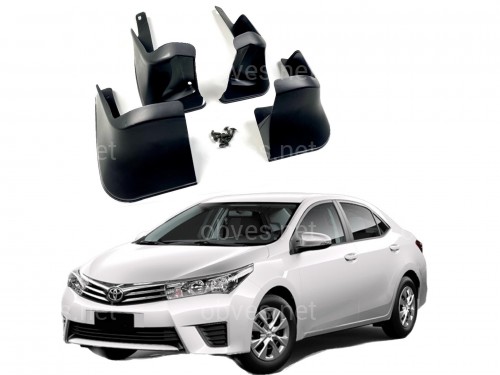 Брызговики Toyota Corolla 2013-2017 комплект 4шт Брызговики Toyota Corolla 2013-2017 комплект 4шт