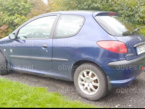 Брызговики Peugeot 206 хетчбек 2004-2008, комплект 4шт. Брызговики Peugeot 206 хетчбек 2004-2008, комплект 4шт.