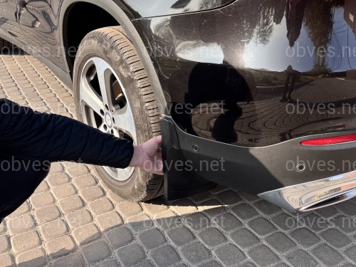 Брызговики Mercedes Benz GLC X253 2015+ без порога комплект 4 шт.