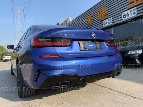 Насадки на выхлопные трубы M Perfomance BMW G20 G21 G22 G23 G26 G42 черные