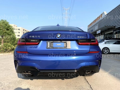 Насадки на выхлопные трубы M Perfomance BMW G20 G21 G22 G23 G26 G42 черные