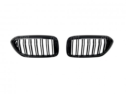 Решетка радиатора ноздри стиль M5 BMW series G30 / G31 2017-2020 черный глянец 2шт.