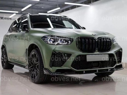 Комплект обвеса накладки бампера лезвия порогов для BMW X5M F95 2019-2022