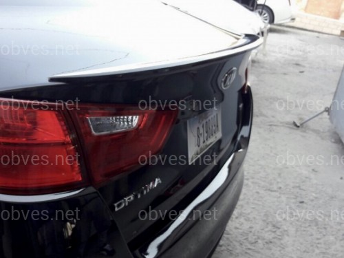 Спойлер лип на багажник Kia Optima 2014-2015 ABS пластик под покраску