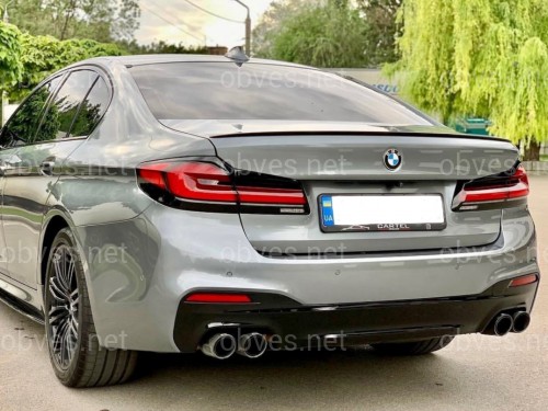 Спойлер лип M5 стиль BMW 5 series G30 2017- ABS пластик, черный глянец Спойлер лип M5 стиль BMW 5 series G30 2017- ABS пластик, черный глянец