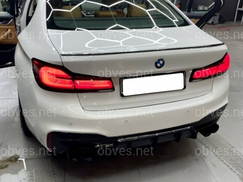 Спойлер лип M5 стиль BMW 5 series G30 2017- ABS пластик, черный глянец Спойлер лип M5 стиль BMW 5 series G30 2017- ABS пластик, черный глянец